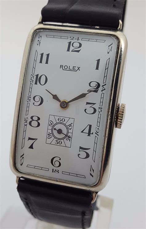 vintage rolex tank|rectangular rolex.